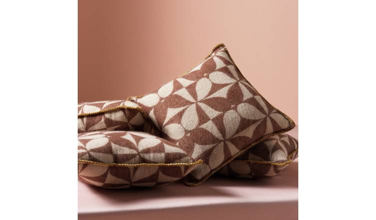 Habitat x Scion Attolo Cushion Brown - 43x43cm