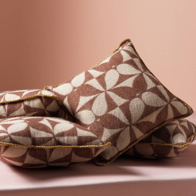 Habitat x Scion Attolo Cushion Brown - 43x43cm 0