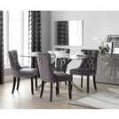 Buy Argos Home Blake Dining Table 4 Princess Chairs Charcoal Dining table and chair sets Argos