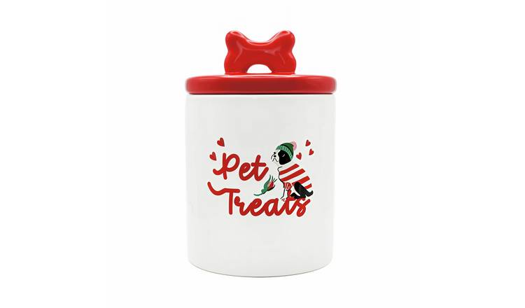 Cath Kidston Hearts and Roses Ceramic Pet Treat Jar