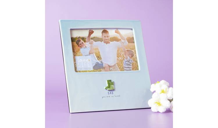 Widdop Love Life Ceramic Photo Frame 4" x 6" - Dad