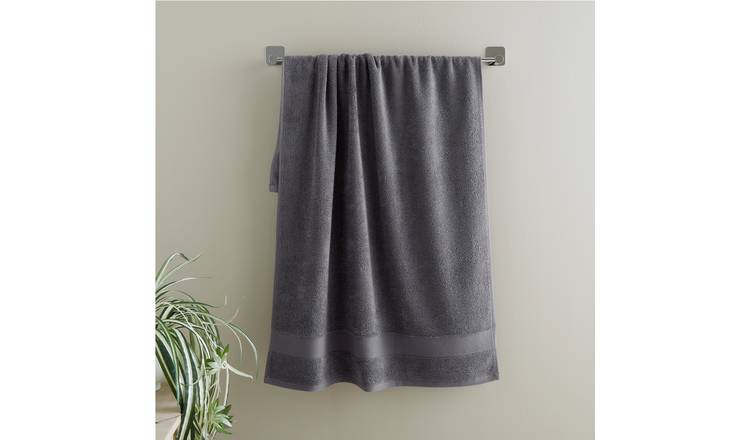 Catherine Lansfield Anti Bacterial Hand Towel - Charcoal