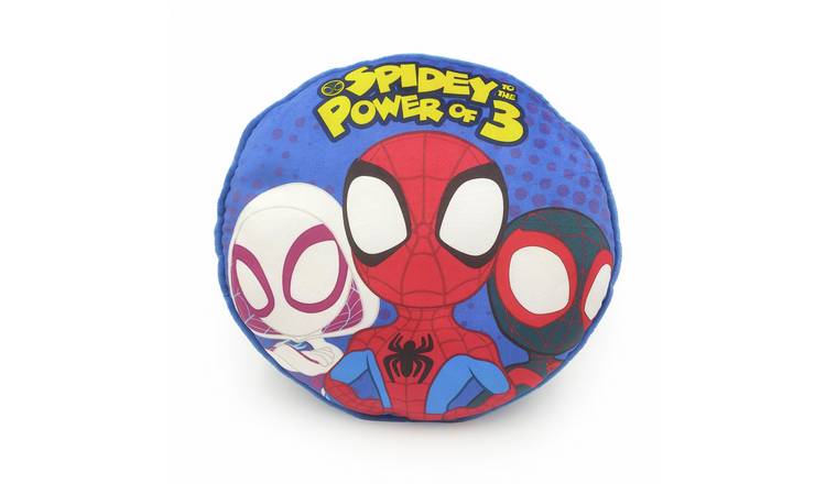 Disney Spidey & Friends Cushion - Blue - 35cm