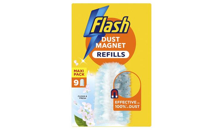 Flash Dust Magnet Duster Refills With Fresh Scent- Pack of 9