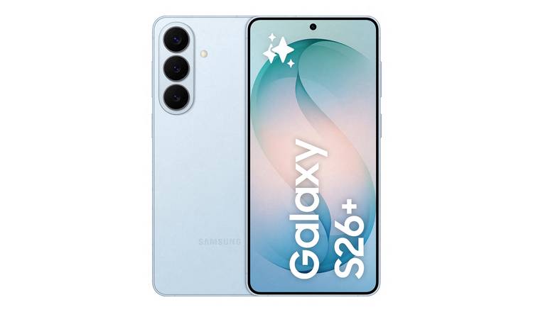 SIM Free Samsung Galaxy S26+ 5G 256GB AI Mobile Phone - Blue