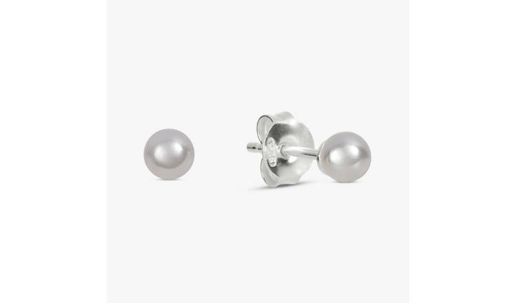 Revere Sterling Silver 5mm Pearl Stud Earrings
