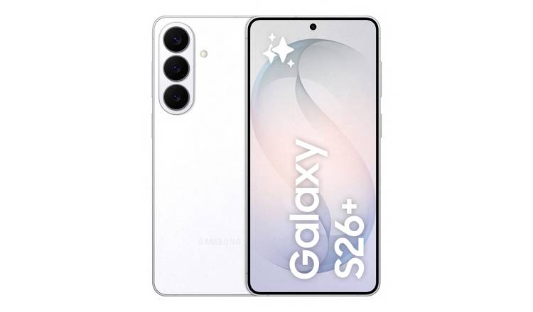 SIM Free Samsung Galaxy S26+ 5G 256GB AI Mobile Phone White