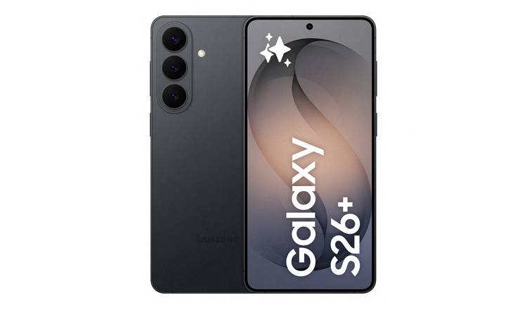 SIM Free Samsung Galaxy S26+ 5G 512GB Phone Black Pre-Order