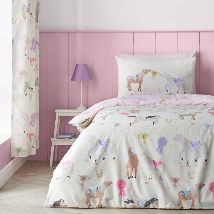 Catherine Lansfield Happy Horses Kids Bedding Set - Single 0