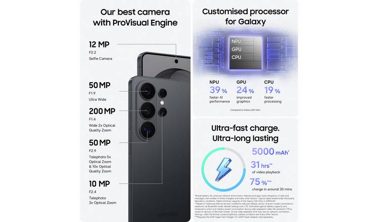 SIM Free Samsung Galaxy S26 Ultra 5G 256GB Phone Pre-Order 4