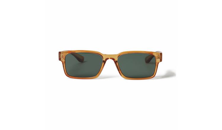 Uncommon Souls Orange Plastic D-Frame Sunglasses