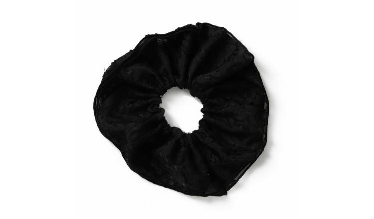 Freedom Black Oversized Hair Scrunchie