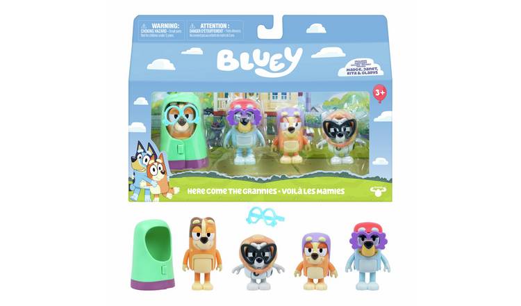 Bluey With The Grannies Figure Playset - Pack of 4