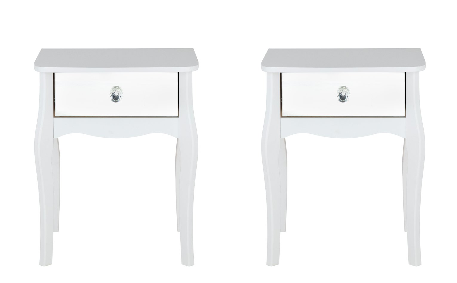 Argos Home Amelie 2 Mirrored Bedside Tables Set Reviews Updated