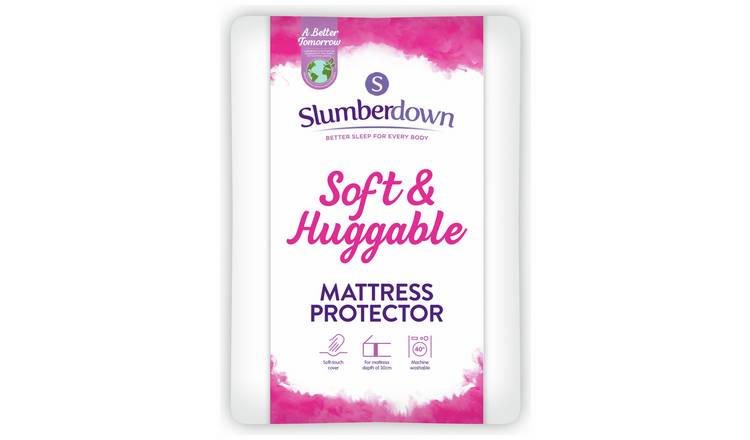 Slumberdown Soft & Huggable Mattress Protector- Small double
