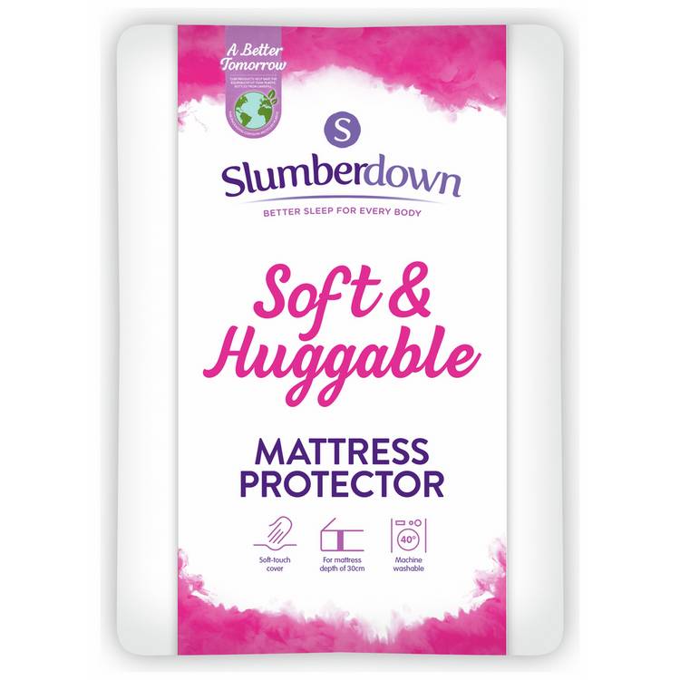 Slumberdown Soft & Huggable Mattress Protector- Small double 0