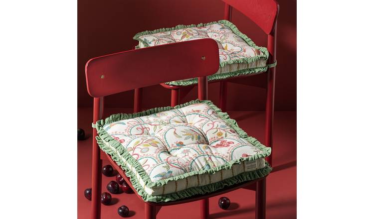 Habitat x Sanderson & National Trust Pack of 2 Seat Cushion