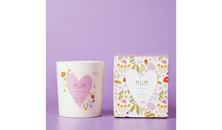 Widdop Love Life Message Ceramic Candle 190G - Mum