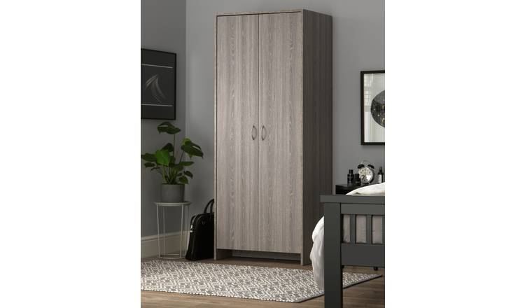Argos Home Seville 2 Door Wardrobe - Grey Oak Effect