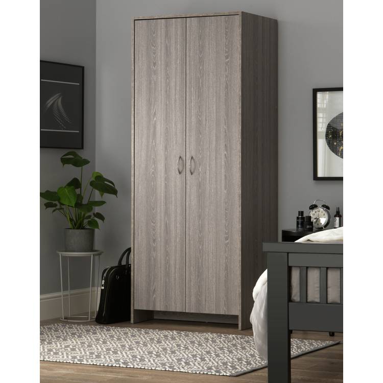 Argos Home Seville 2 Door Wardrobe - Grey Oak Effect 0
