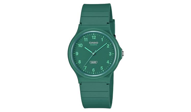 Casio Classic Analogue Green Strap Watch