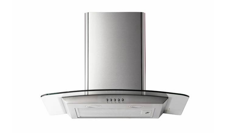 Bush BHD60GSS 60cm Chimney Cooker Hood - Stainless Steel