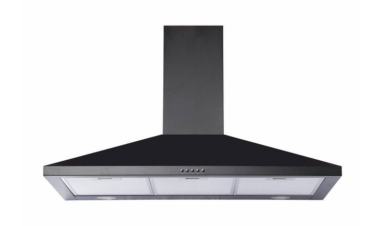 Bush BHD90CHB 90cm Chimney Cooker Hood - Black
