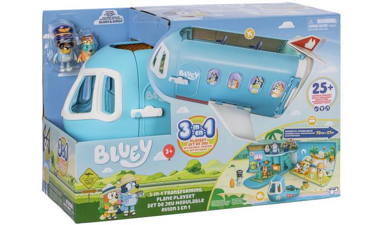 Bluey 3-In-1 Airplane Transforming Playset