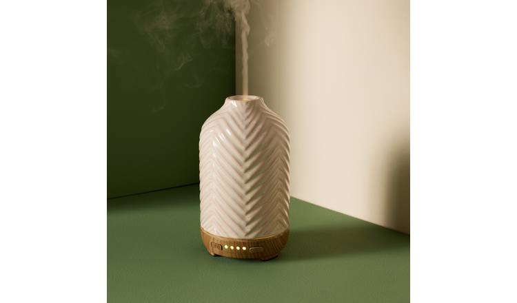 Habitat 100ml Chevron Ceramic Wax Resist Electric Diffuser