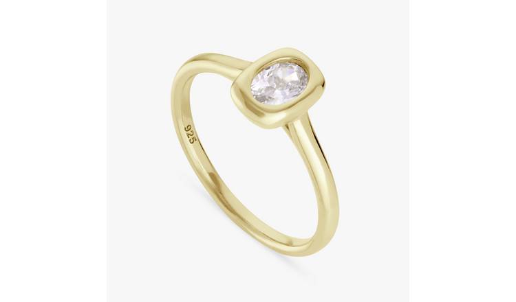 Revere 14ct Gold Plated Sterling Silver Fashion Ring- Small