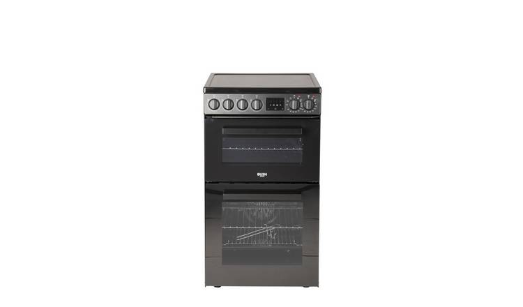 Bush FDC50B 50cm Double Oven Electric Cooker - Black