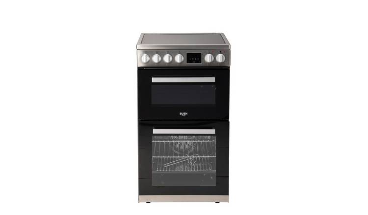 Bush FDC50I 50cm Double Oven Electric Cooker - Inox