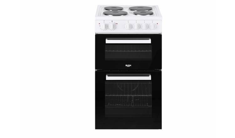 Bush FTSP50WEC 50cm Double Oven Electric Cooker - White