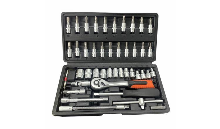 Rolson 46 Piece Quarter?Inch Drive Metric CrV Socket Set