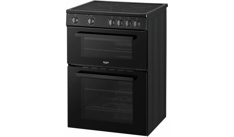 Bush FTC60B 60cm Twin Cavity Electric Cooker - Black