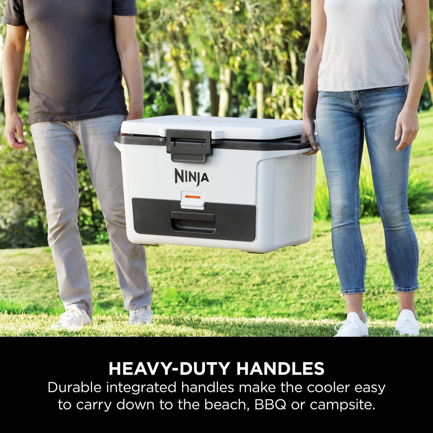 Buy Ninja FrostVault Hard Cooler - 50QT / 47L / White | Cool boxes
