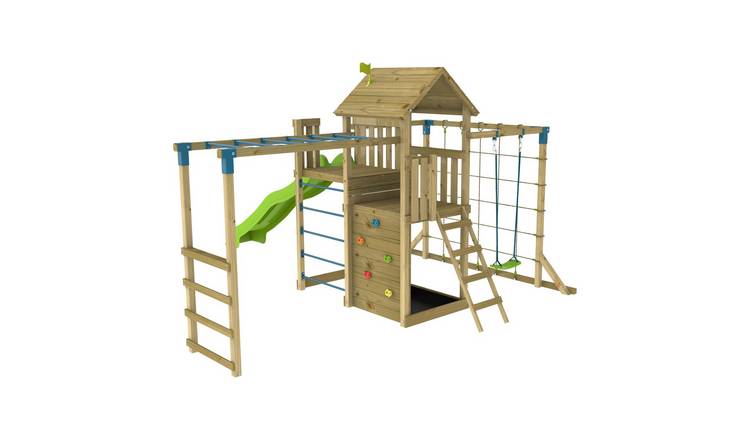 TP Toys Skywood Wooden Climbing Frame with Activity Centre