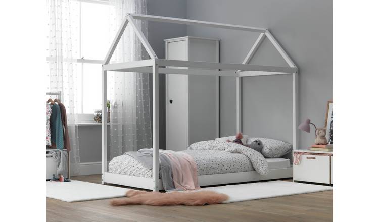 Habitat House Single Bed Frame - White