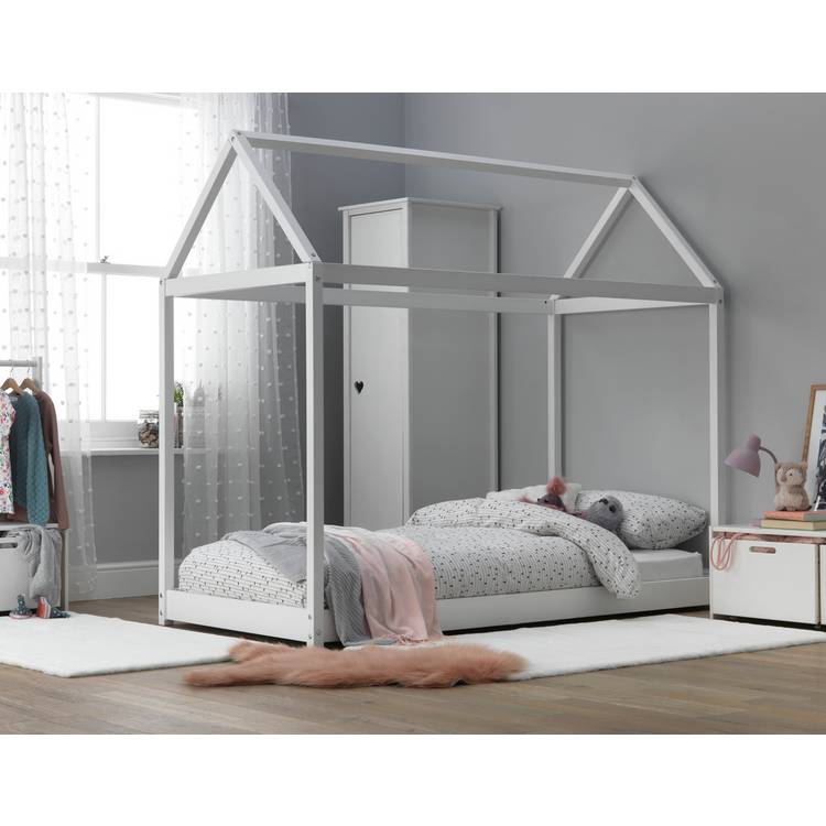 Habitat House Single Bed Frame - White 0