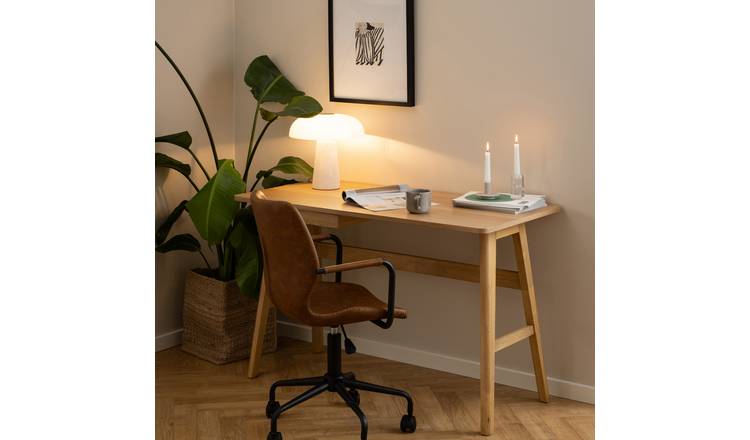 Furniture To Go Barnett 1 Drawer Office Desk - Natural