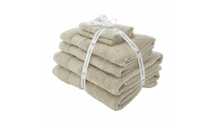 Catherine Lansfield Anti Bac Towel Bale - Natural