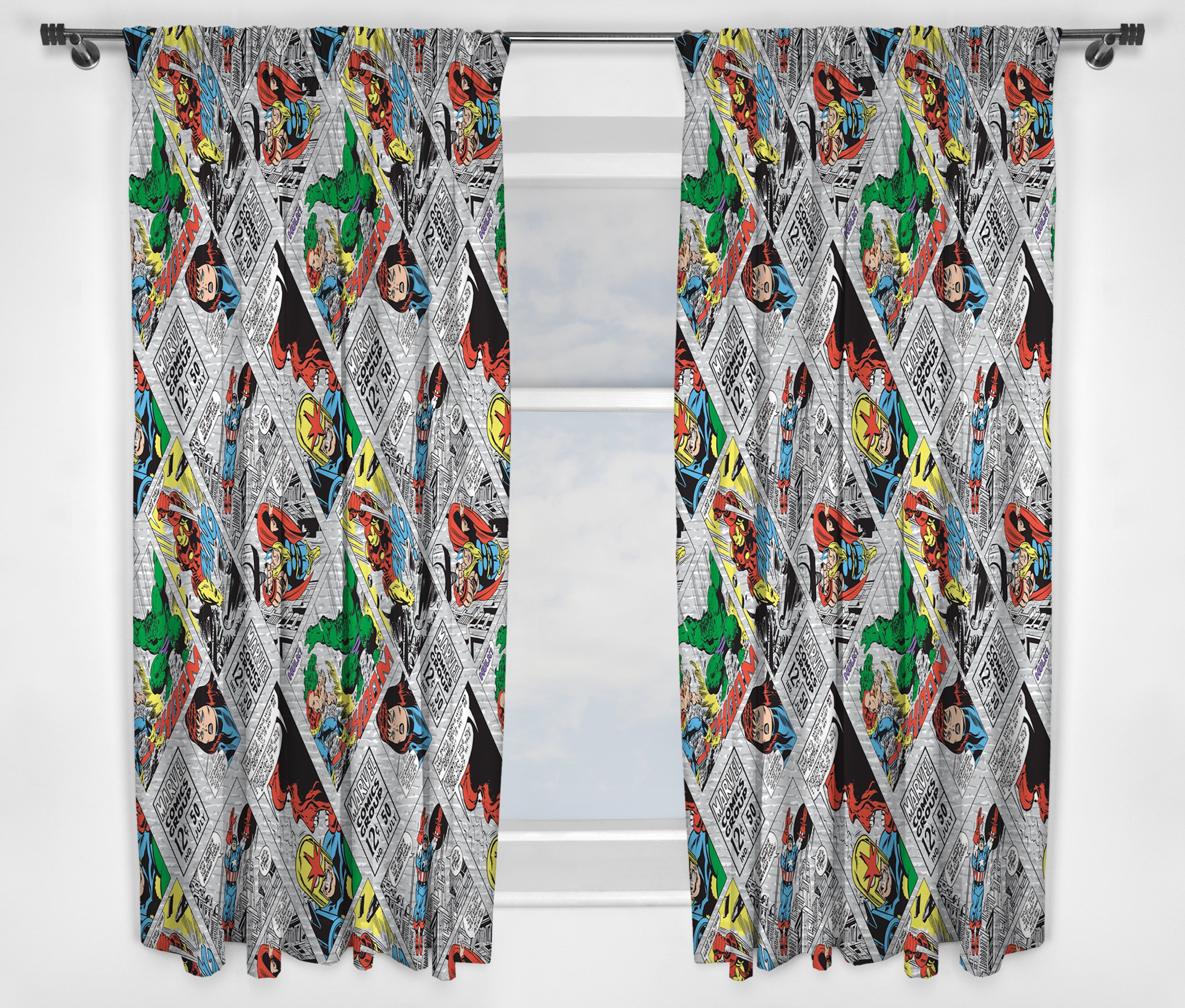 Marvel Comics Retro Curtains - 168x137cm