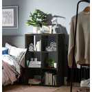 Buy Habitat Squares Plus 6 Cube Storage Unit - Black | Bookcases and ...