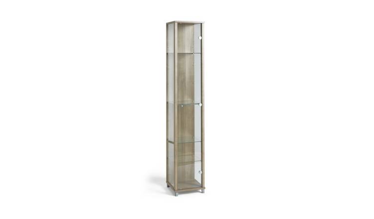 Buy Argos Home 1 Door Glass Display Cabinet Light Oak Display