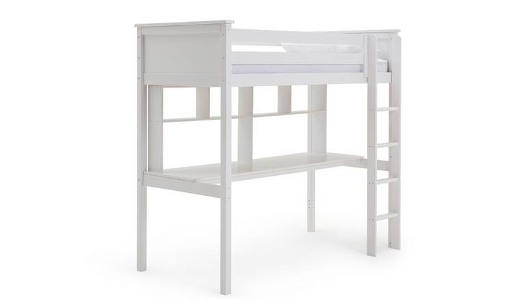 Buy Habitat Kids Brooklyn High Sleeper Bed, Desk & ShelvesWhite Kids