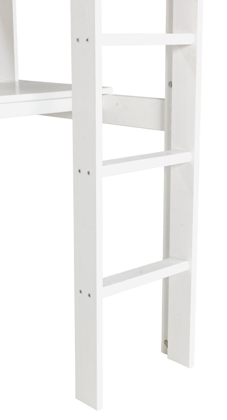 Argos Home Brooklyn White High Sleeper Bed, Desk & Shelves Reviews