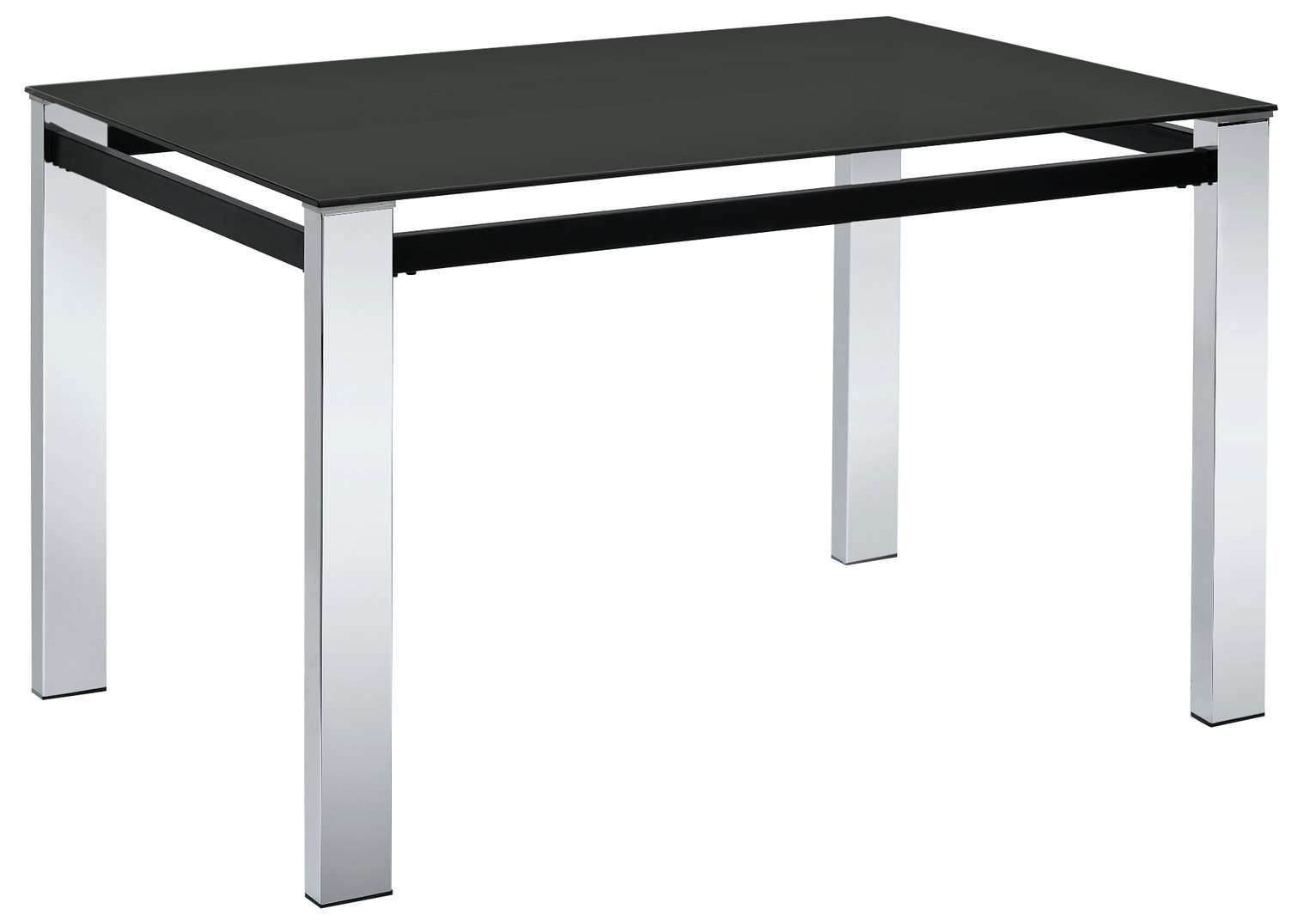 Argos Home Fitz Black Glass Dining Table & 4 Black Chairs Review