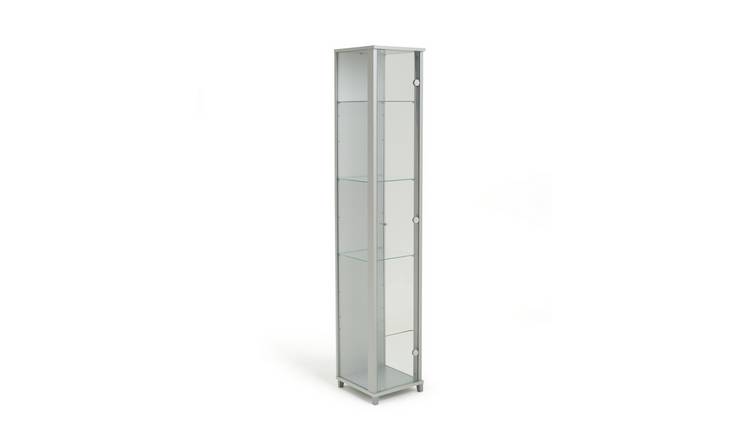 Tall glass deals storage cabinet