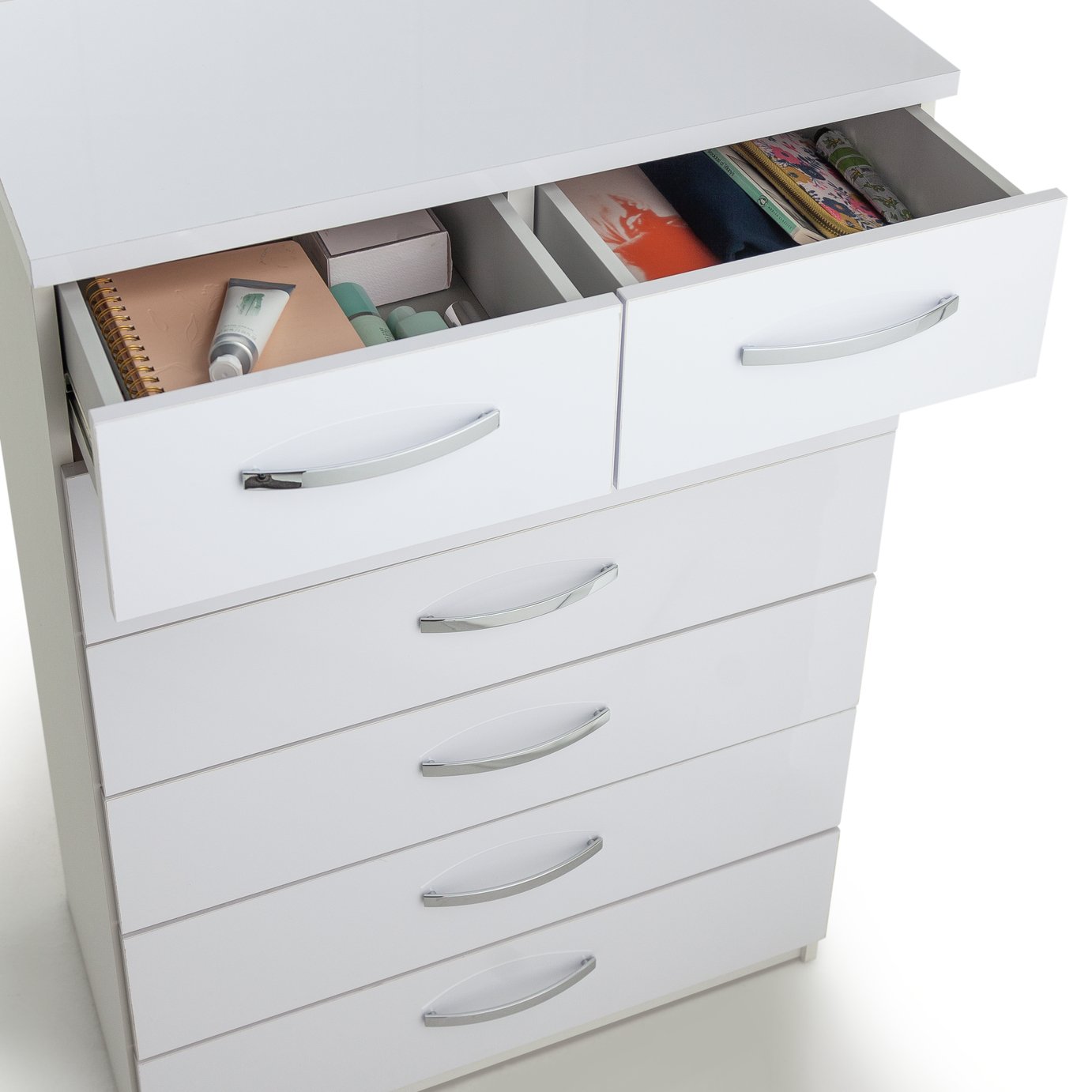 Argos Home Hallingford Gloss 5+2 Drawer Chest Reviews Updated April 2023