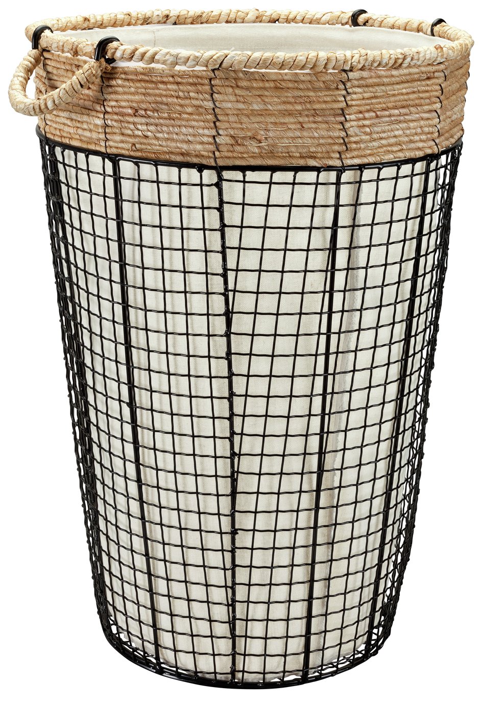 Argos Home 45 Litre Round Rope & Wire Edge Laundry Bin